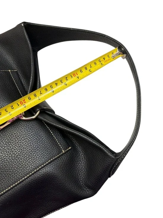 Dooney & Bourke Annalisa Lock Sac black pebble leather hobo bag - Picture 2 of 10